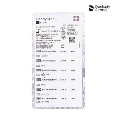 LIMA K-FILE READYSTEEL  NO 80 (25 MM)